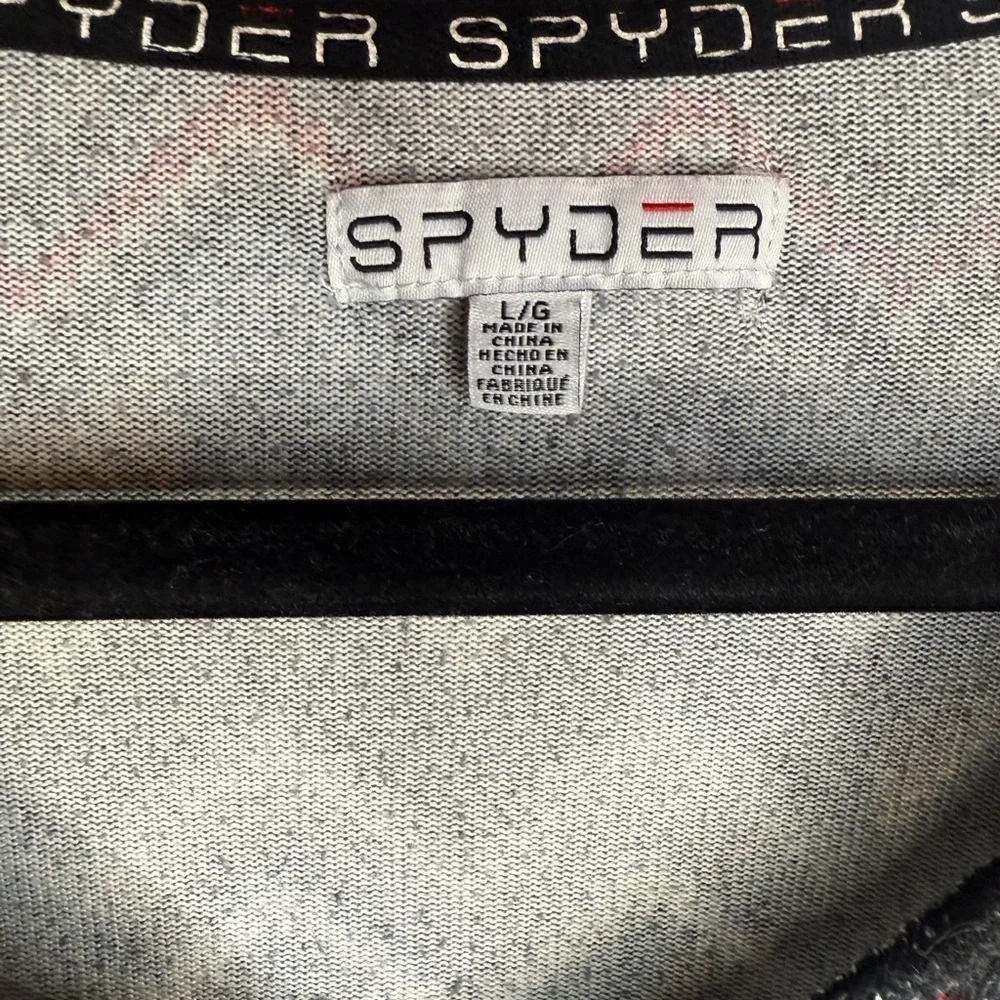 Women’s Spyder Black and Gray Chevron Pajama Set - Picture 3 of 7